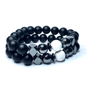 Light Shines Through Onyx, Howlite and Hematite Power Stones - SIMPLY SOFIA